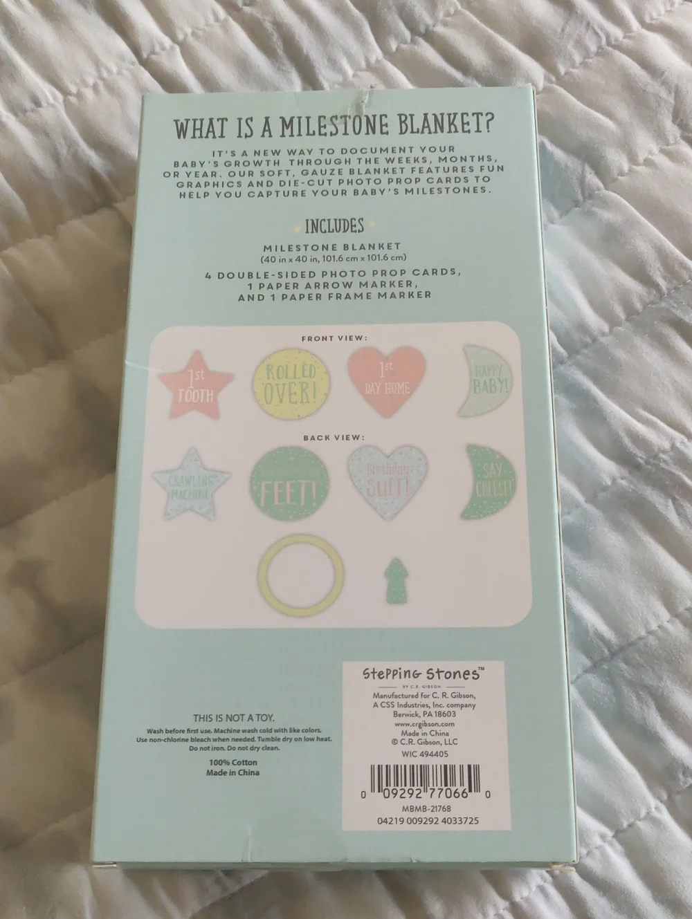 New!Maternity Milestone Blanket & Photo Props Staging Y2K Shabby Aesthetic Retro